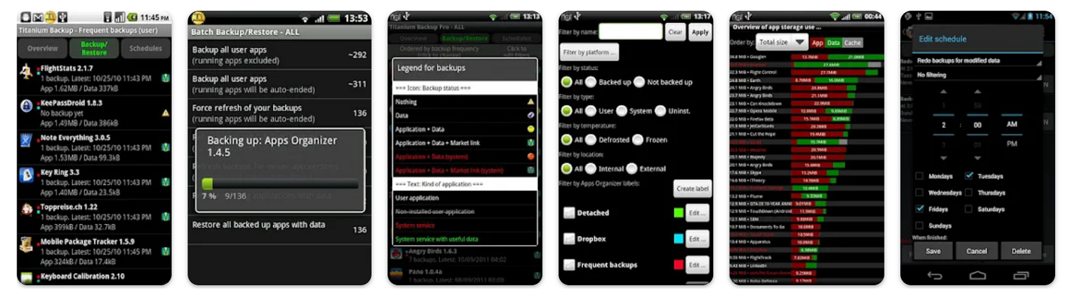 Приложение&nbsp;Titanium Backup для создания резервной копии на Android