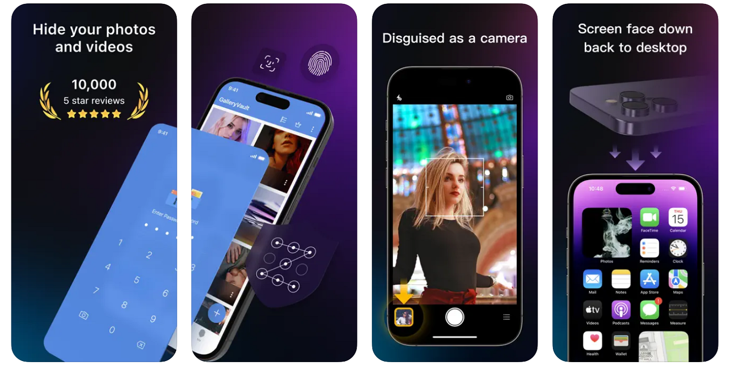 Приложение Gallery Vault для iPhone