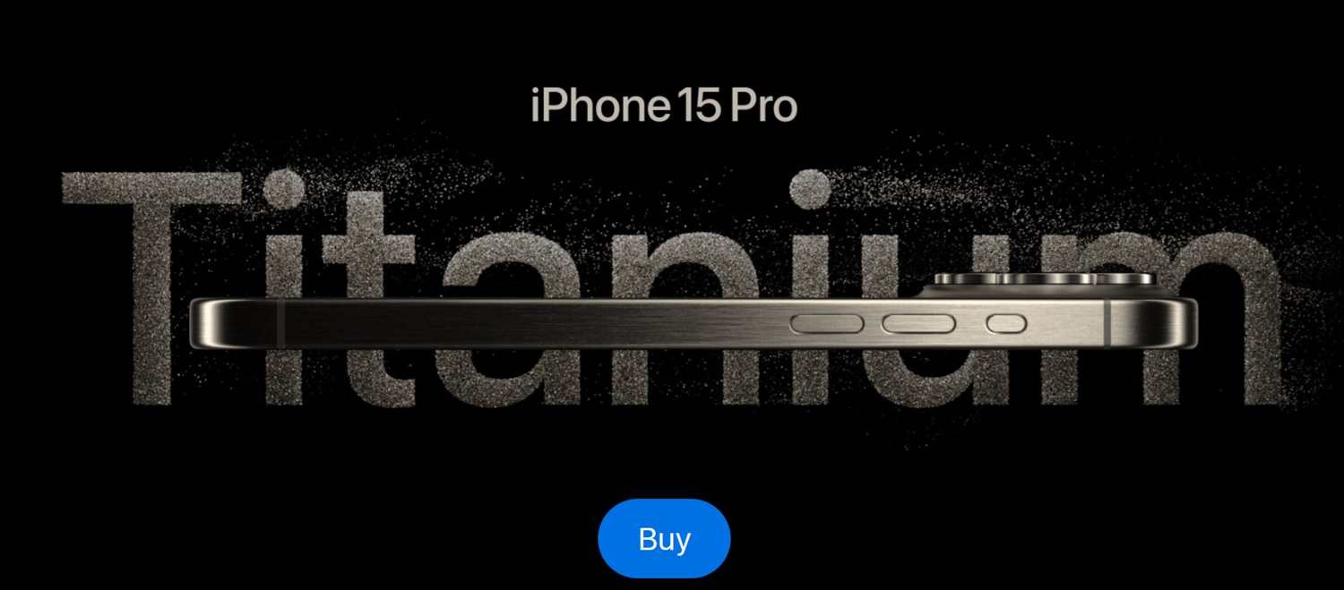 Титановый корпус iPhone 15 Pro<br>