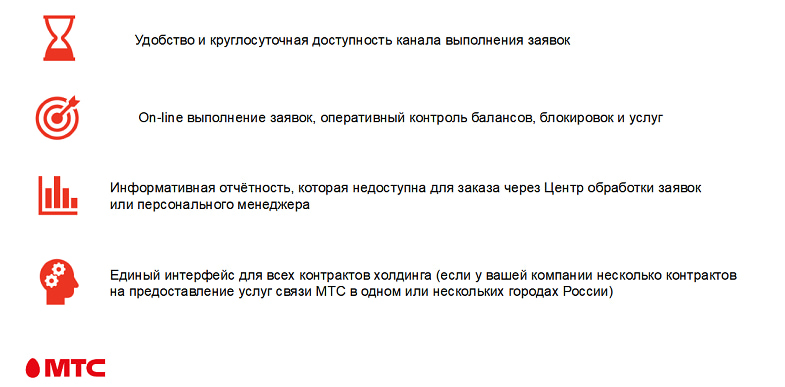 Примущества сервиса “Виртуальный менеджер” МТС