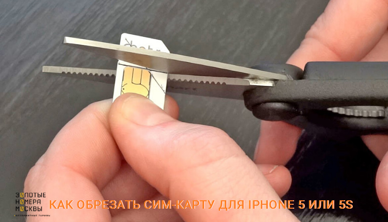 Как обрезать сим-карту для iPhone 5 и 5S