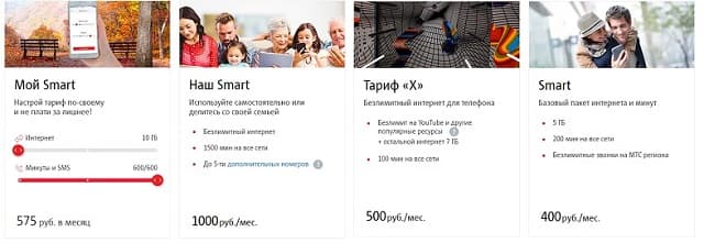 Тарифы МТС с безлимитом на звонки в сети