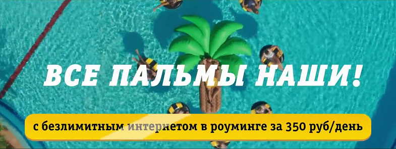 Услуга Билайн “Безлимитный интернет в роуминге”