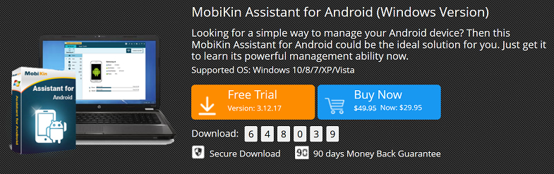 Приложение MobiKin Assistant для Android
