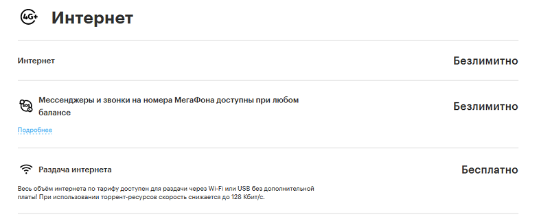 Мегафон можно раздавать интернет