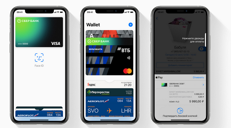 Оплата по NFC с помощью Apple Pay