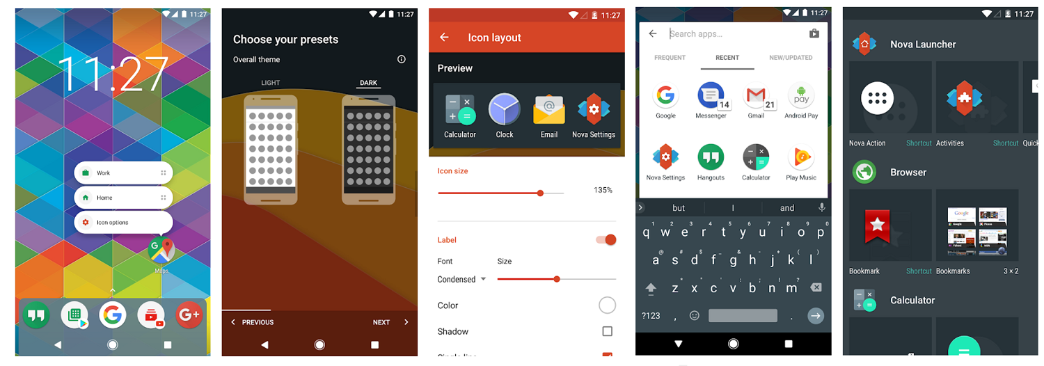 Приложение Nova Launcher