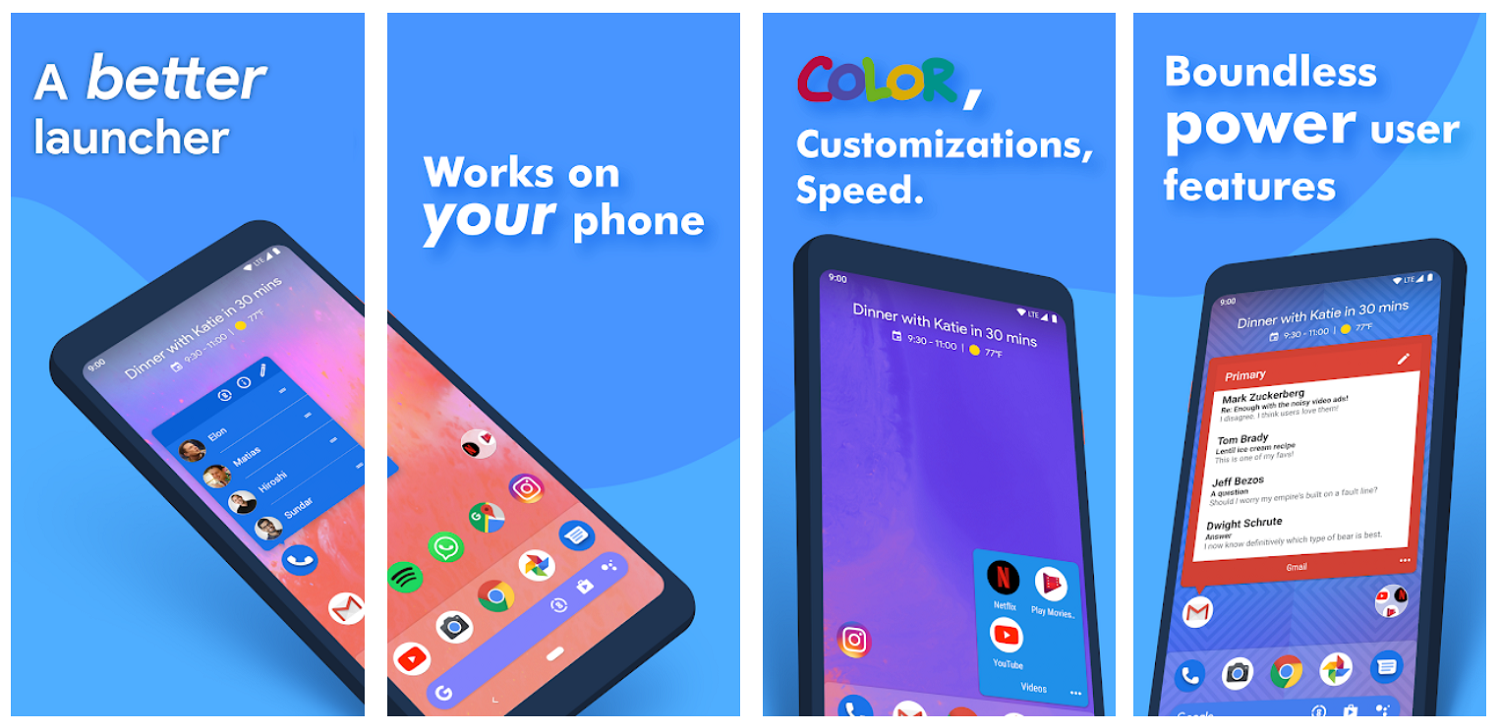 Приложение Action Launcher