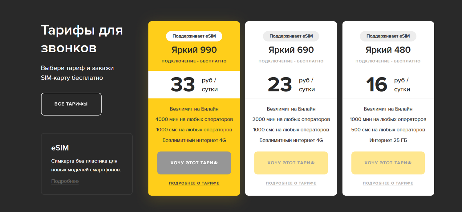 Тарифы операторов для планшетов
