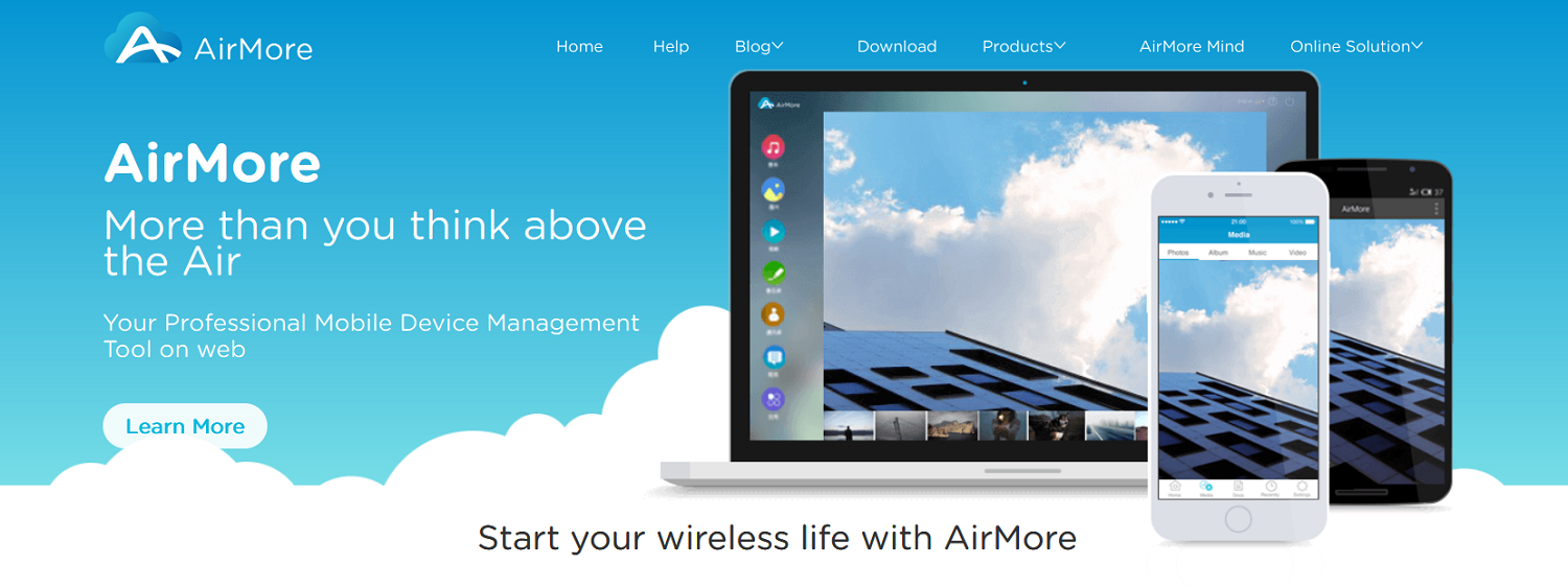 Программа для удаленного доступа к смартфону AirMore