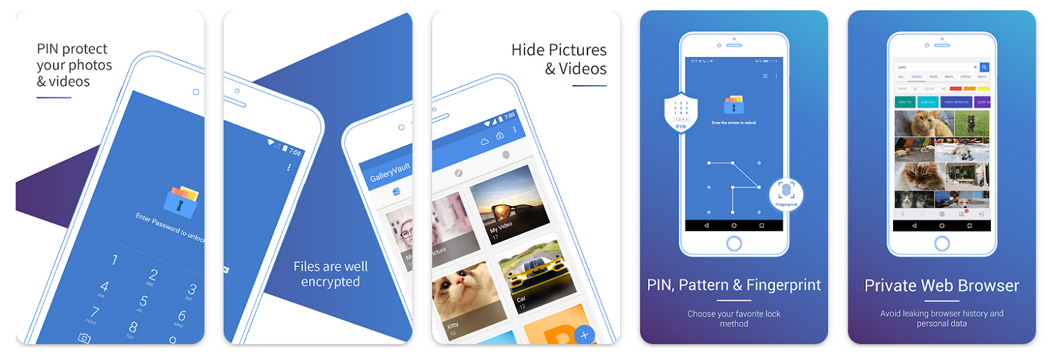 Приложение Gallery Vault для Android<br>