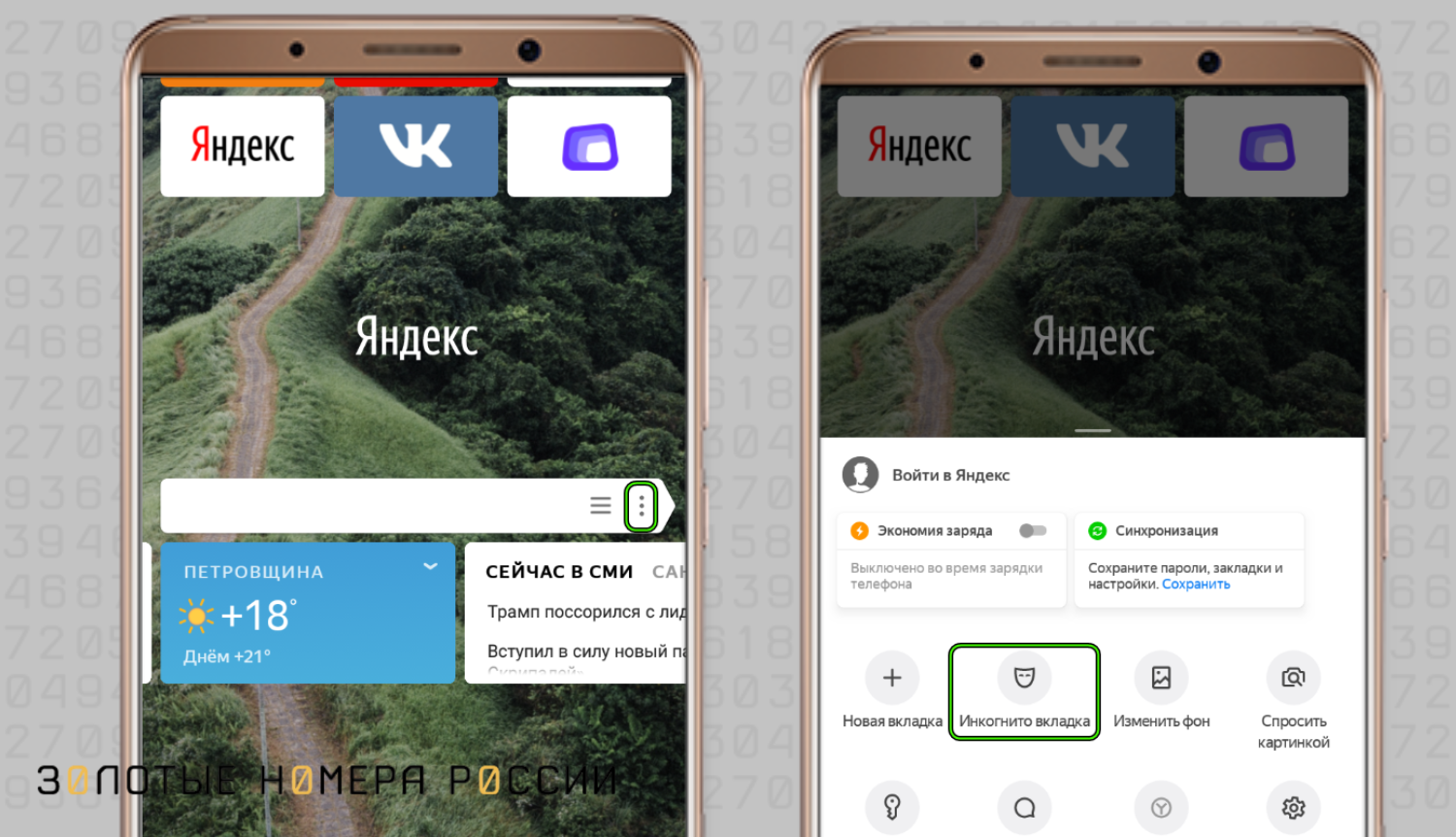 Режим инкогнито в Яндекс-браузере