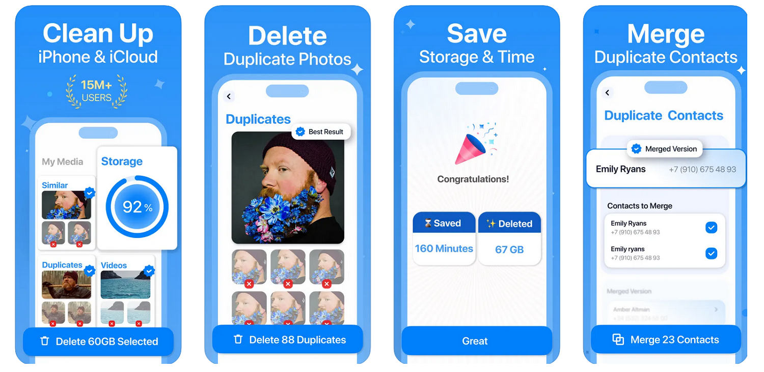 Приложения CleanUp для очистки кэша на iPhone