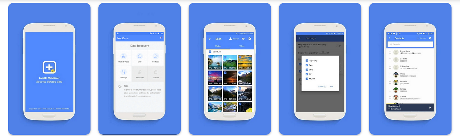Приложение EaseUS MobiSaver для восстановления данных<br>