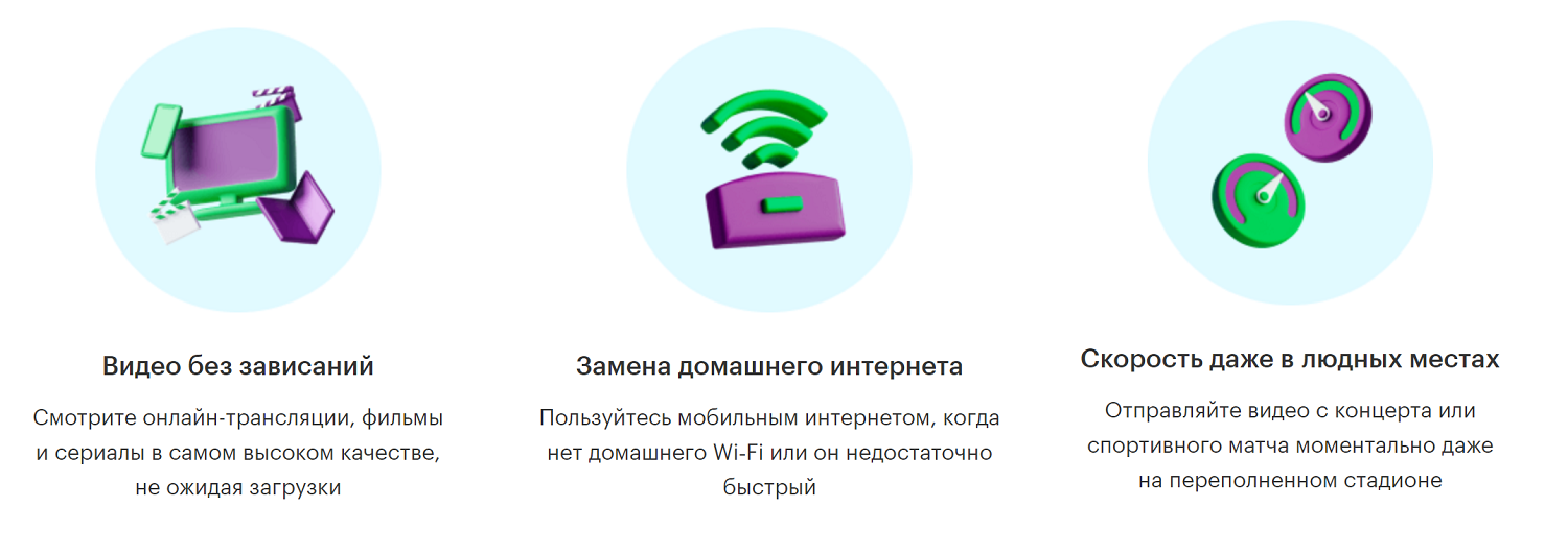 Преимущества использования опции pre-5G от МегаФон<br>