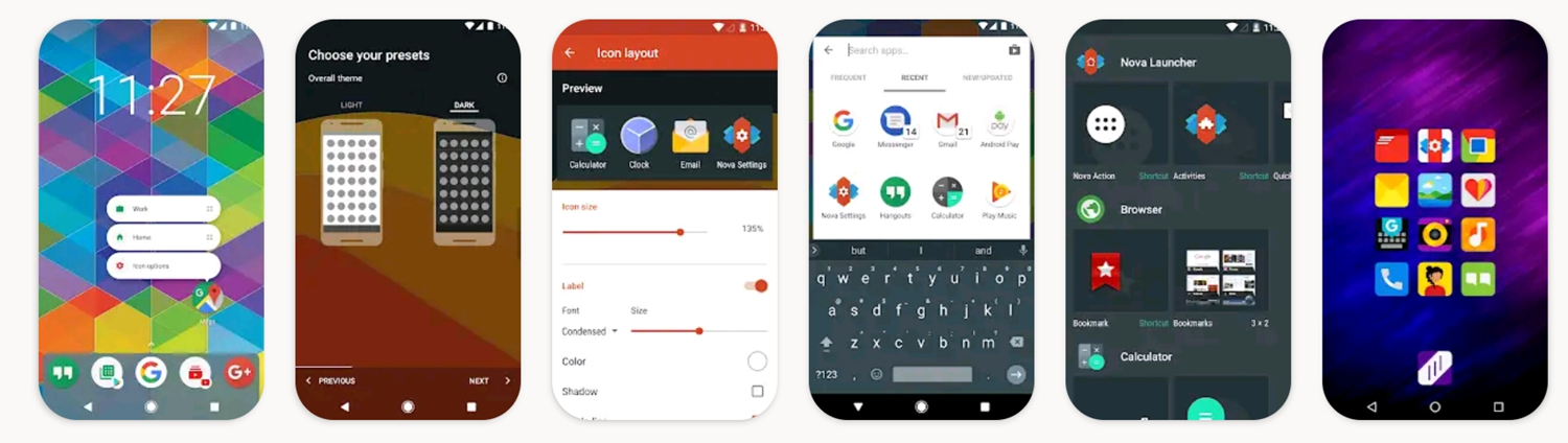 Приложение Nova Launcher 