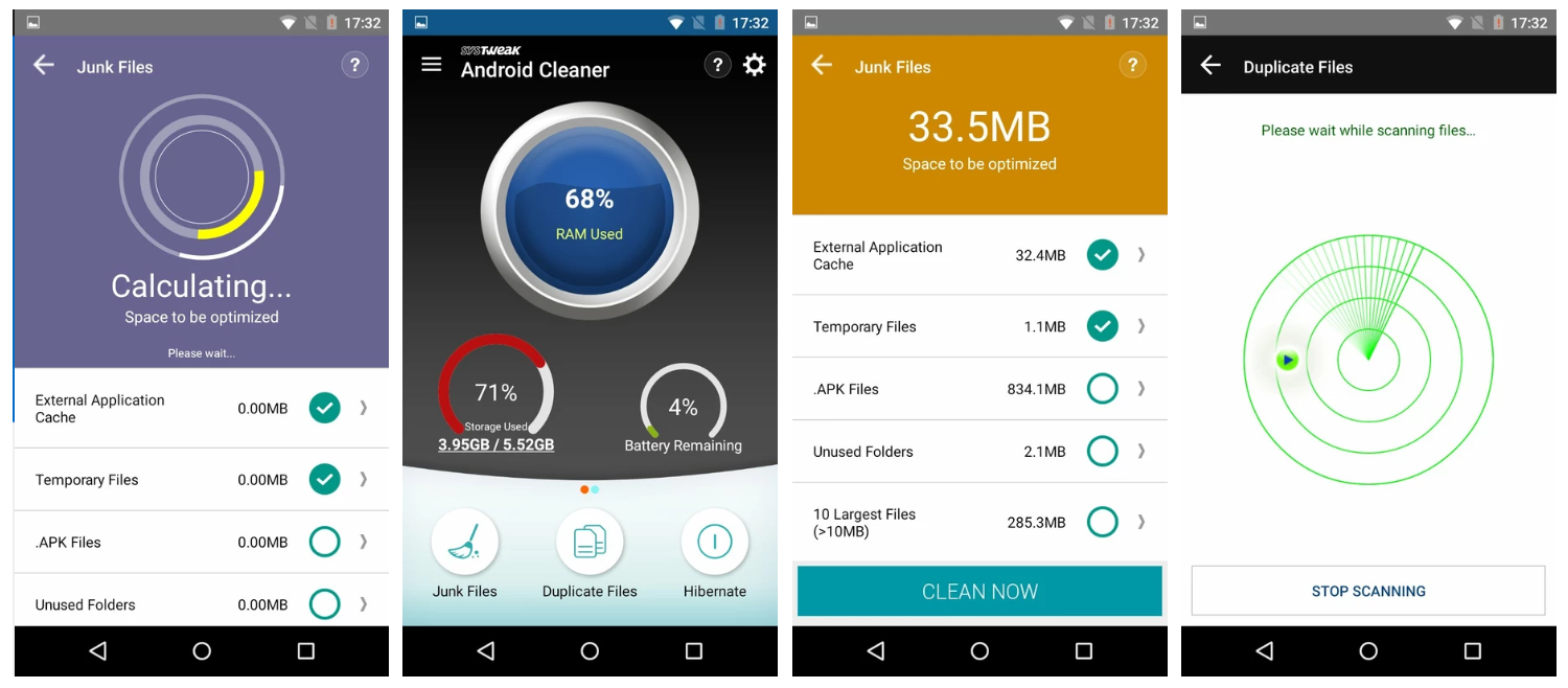 Приложение для очистки смартфона Systweak Android Cleaner