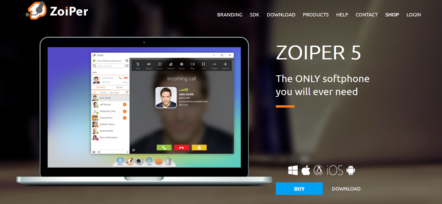 Софтфон Zoiper