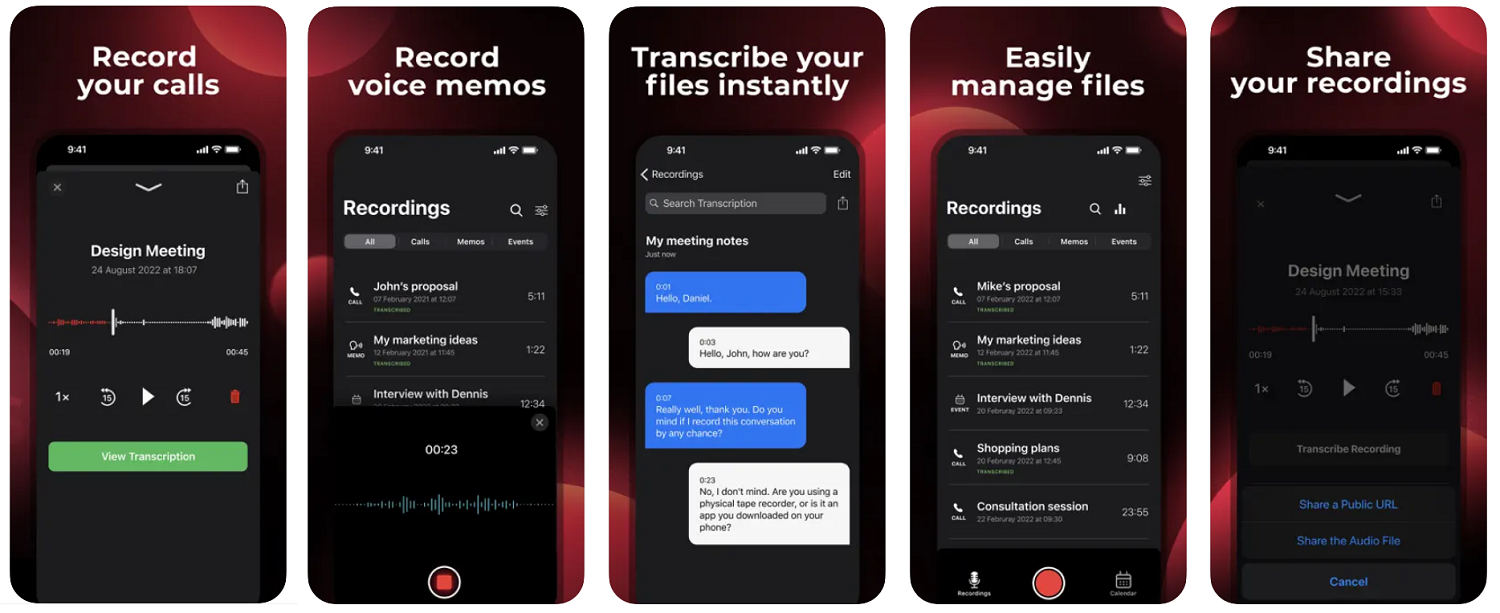Приложение TapeACall