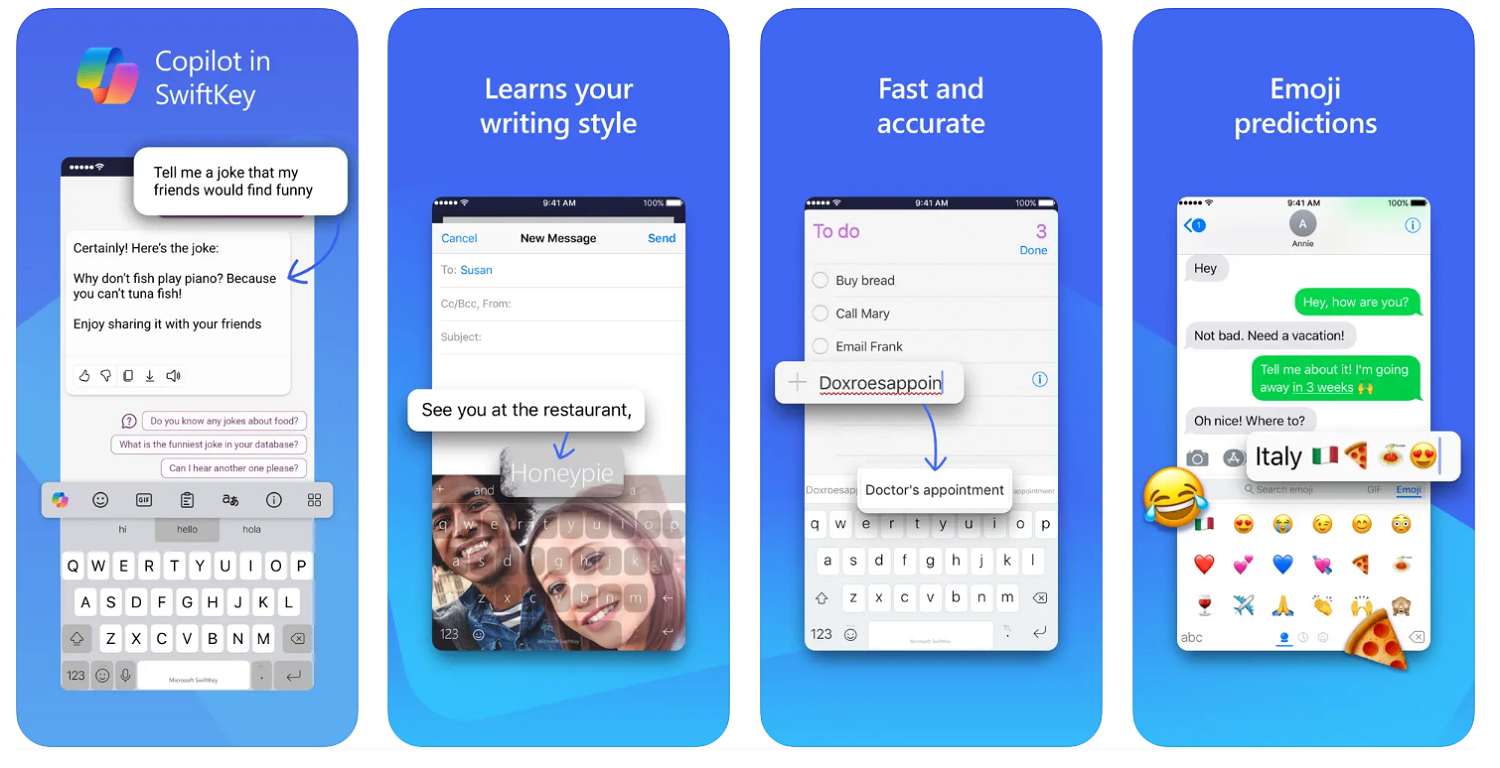 Клавиатура SwiftKey для iPhone