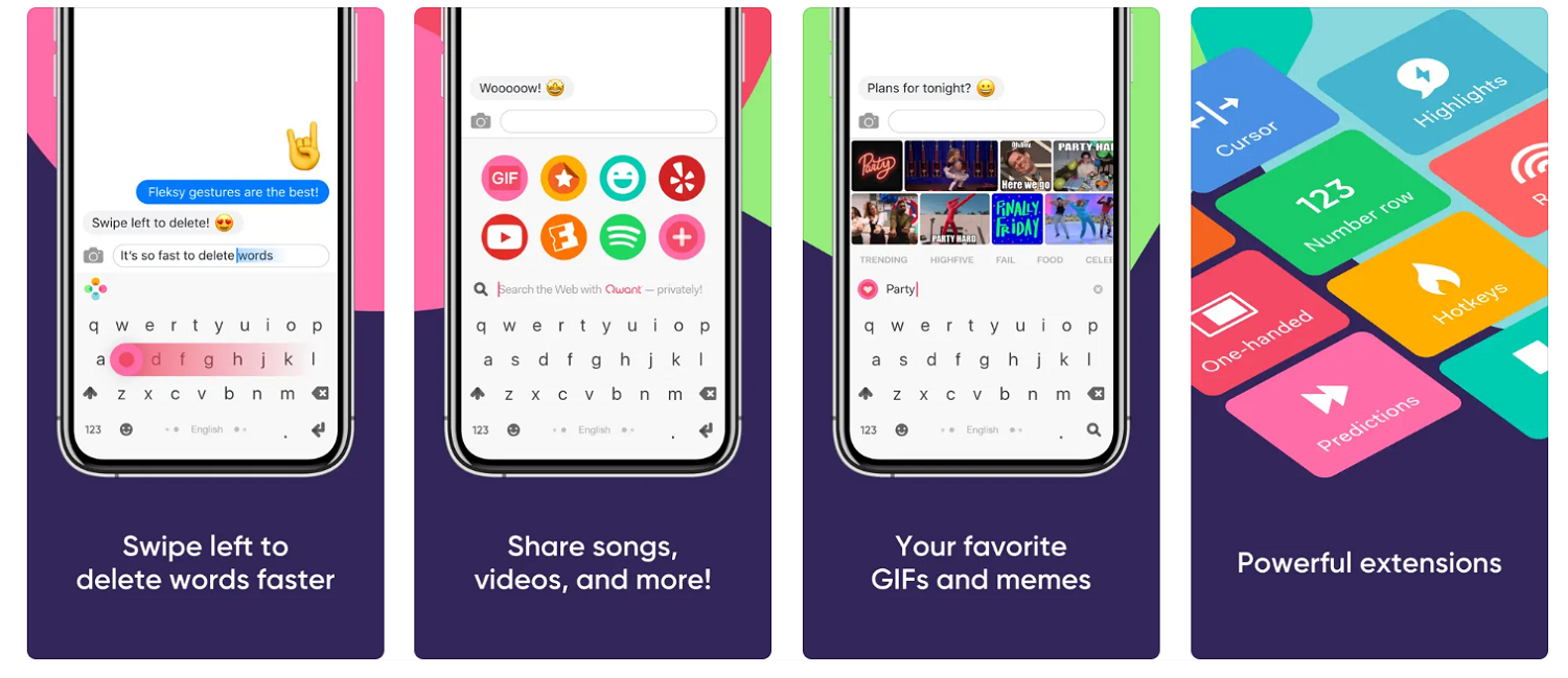 Клавиатура Fleksy для iPhone
