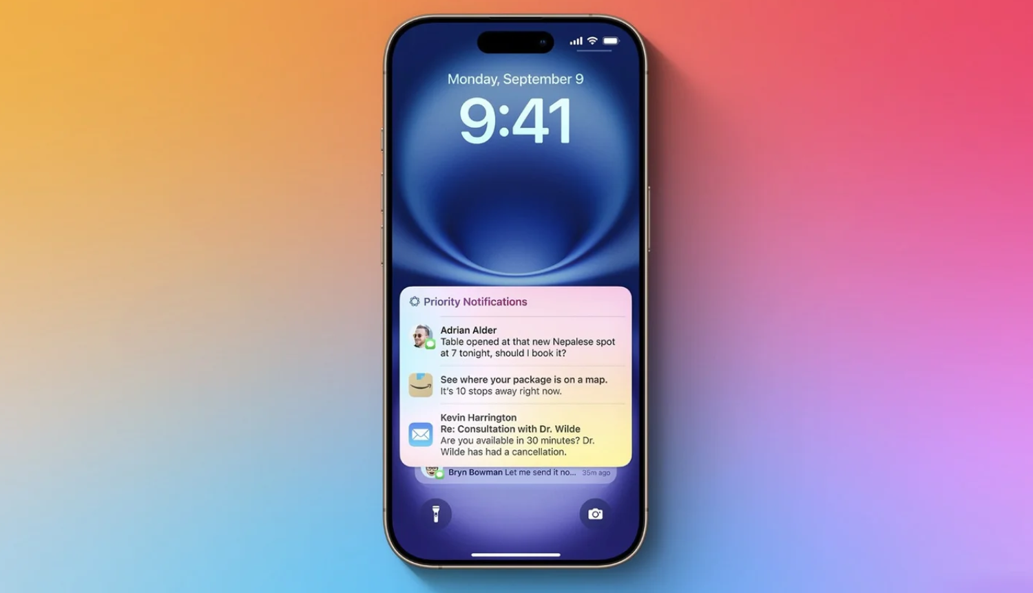 Приоритетные уведомления с Apple Intelligence в iOS 18.4