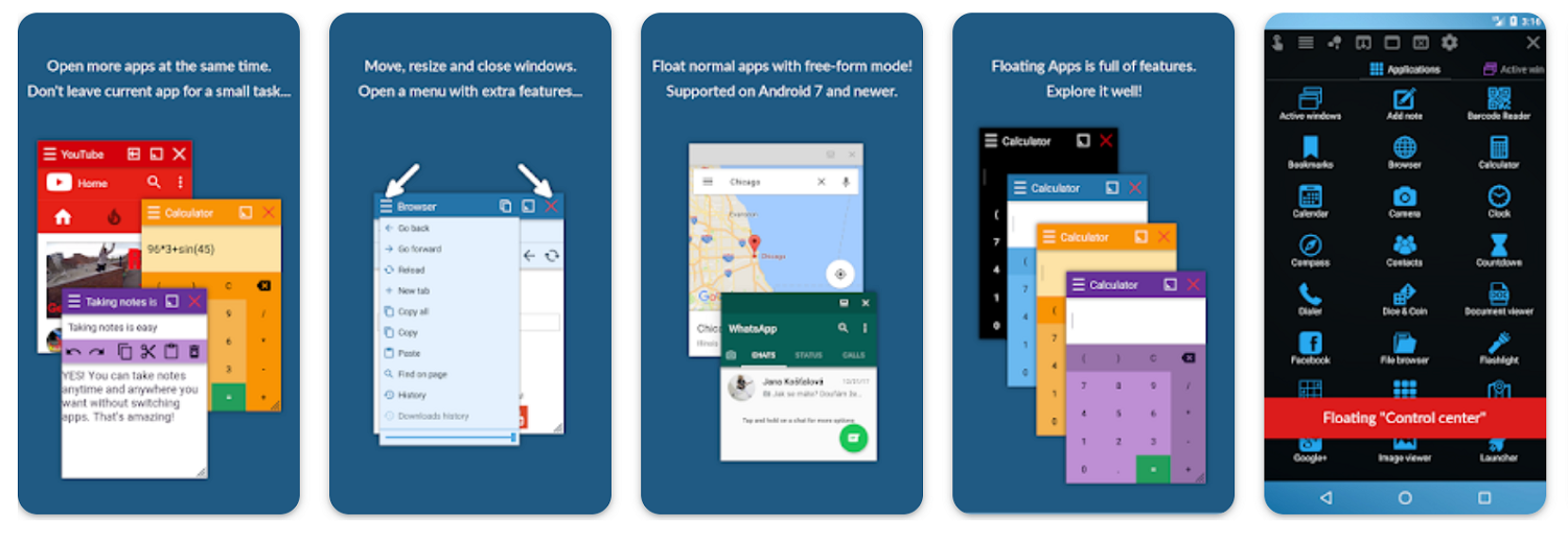 Приложение Floating apps